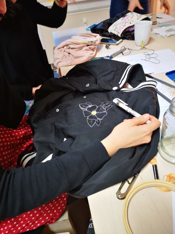 embroidery on jacket