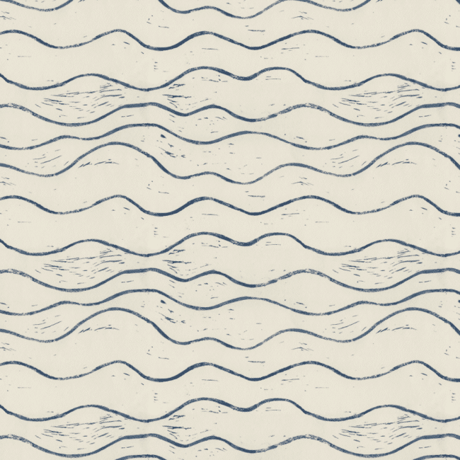 Block-print-waves-wallpaper-blue and cream